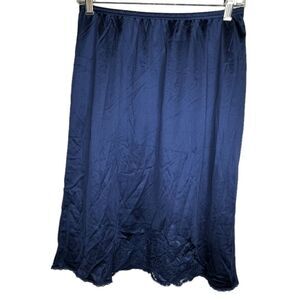 Vintage Applause Navy Nylon Slip‎